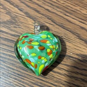 Colorful Heart Pendant Necklace